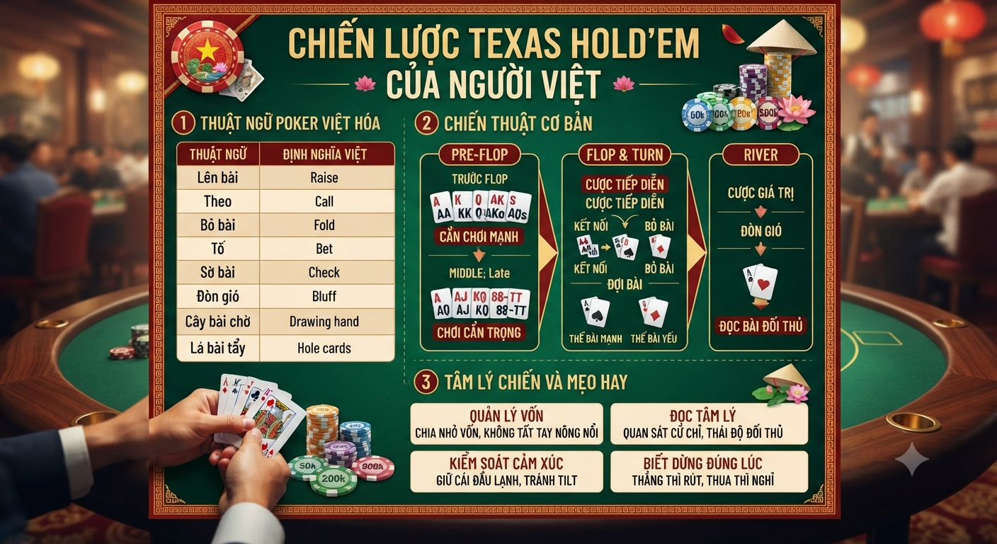 chiến lược texas holdem của người việt nam
